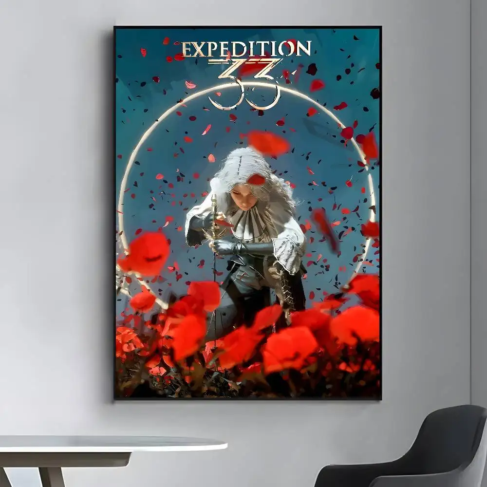 لعبة كلير O-Obscur E-Expedition33 ملصق فني قماش HD ورق طباعة جمالي جدار الفن لغرفة المعيشة بار ديكور منزلي أنيق