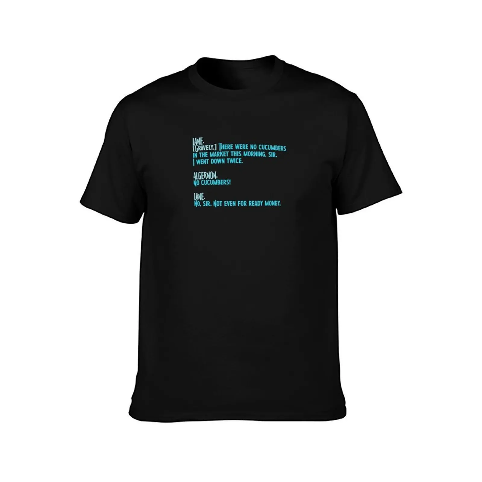 The Importance of Being Earnest: Cucumbers T-Shirt Casual Loose Fit Summer Tee Shirt T-Shirt