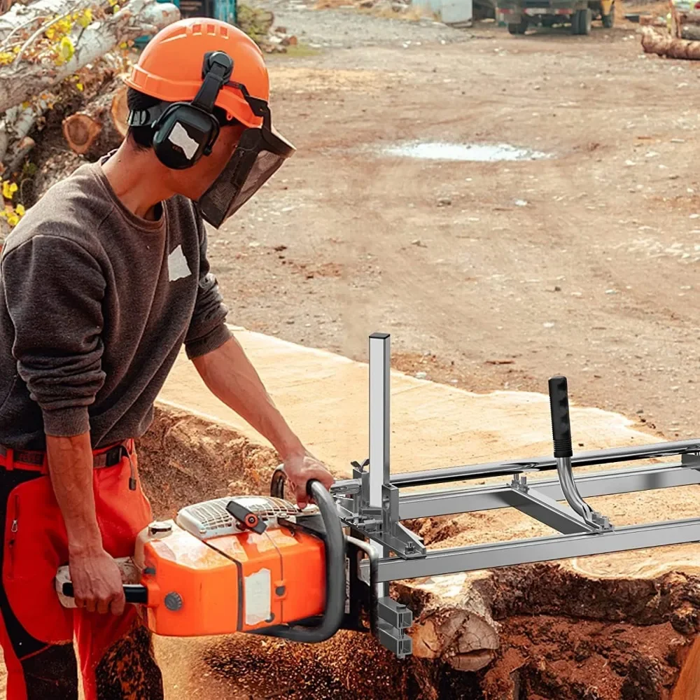 

Authenticity guarantee.Chainsaw-Mill-Portable-Saw-Mill - 36 Inch Chainsaw Mill Kit Planking Milling, Gas Powered