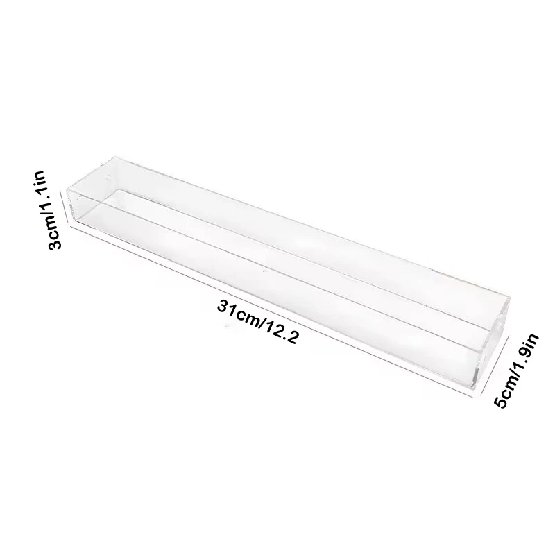 Wall Mounted Storage Box For Showcase Clear Acrylic Display Case Figures Stand Dust Display Proof PP 31*5cm