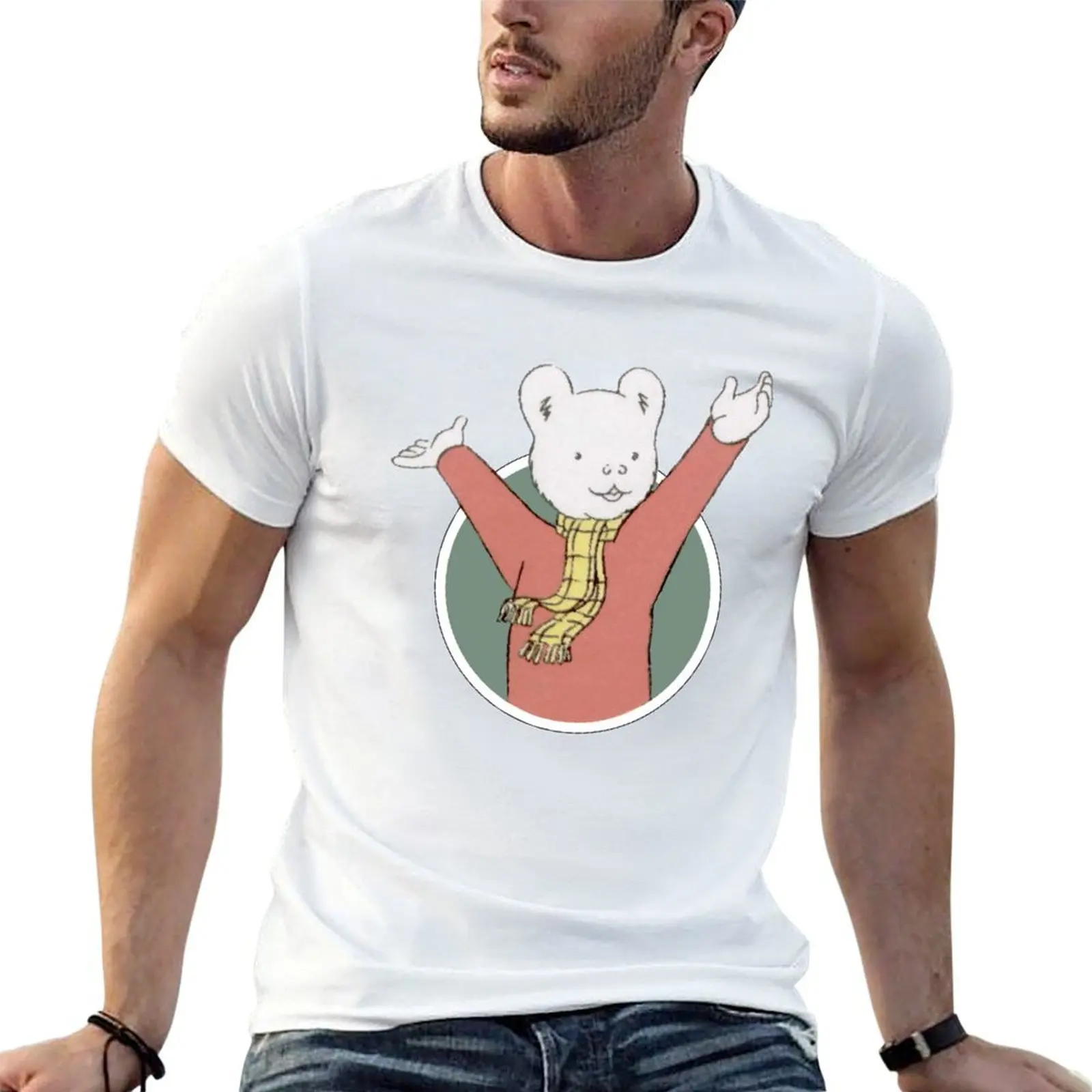Rupert bear T-Shirt essential t shirt t shirt for man t shirt man plain T-shirt