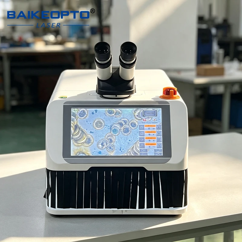 BK-JW60X Touch Screen Control Laser Welder Machine Clear Microscope View For Tiny Jewelry Spot Welding Work
