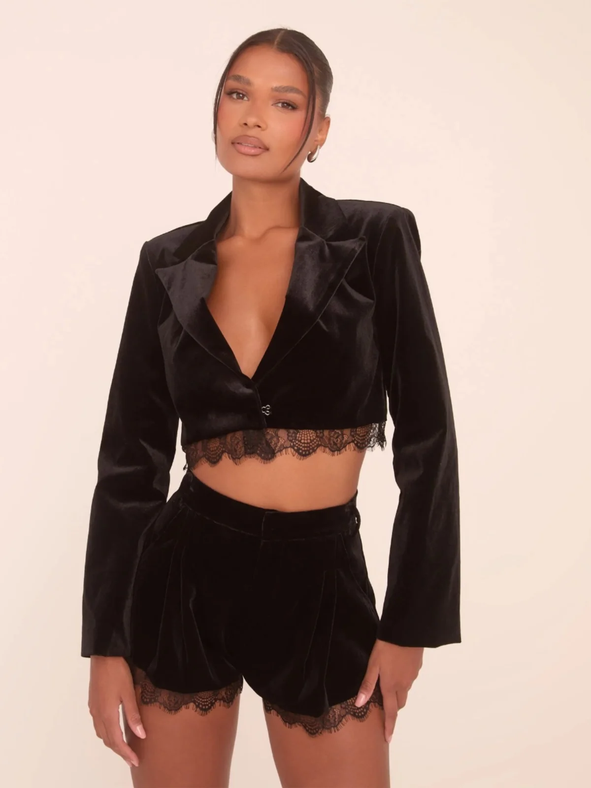 Ele Crop Top Casual Slimming orts Faionable Belly-Baring Summer Outfit Long Sve Sli Set for Women
