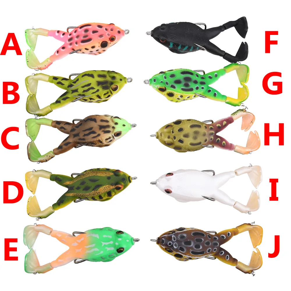 9CM 13.5G Two Legs Spinning Propeller Frog Soft Lure Long Cast Sharp Hooks Freshwater For Bass Snakehead Fishing Bait