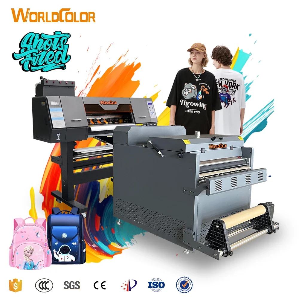 2024 dual xp600 cheap dtf printer 60cm printer t-shirt dtf printing machine 24