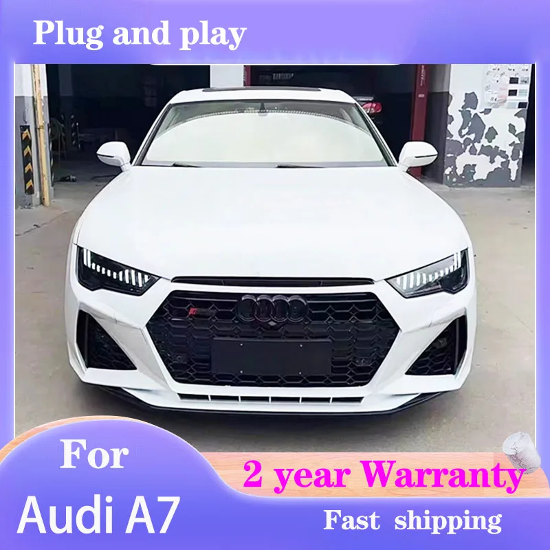 Car Styling for Audi A7 Headlamp 2011-2017 RS7 Headlights DRL Turn Signal High Beam Projector Lens