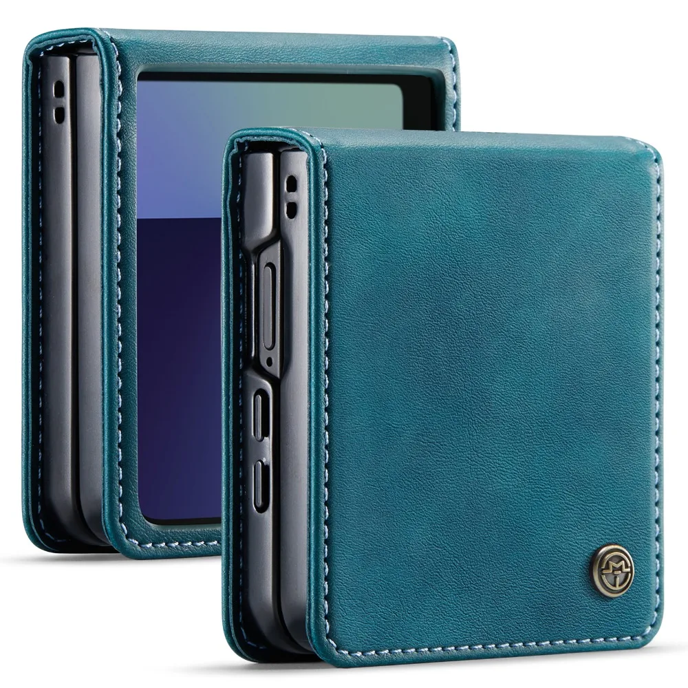 Z Flip8 5G 2026 Flip-Hülle Luxuriöses Leder 360° Schutz Armor Book Case für Samsung Galaxy Z Flip 8 Hülle ZFlip8 Z Flip8 Telefon-Etui