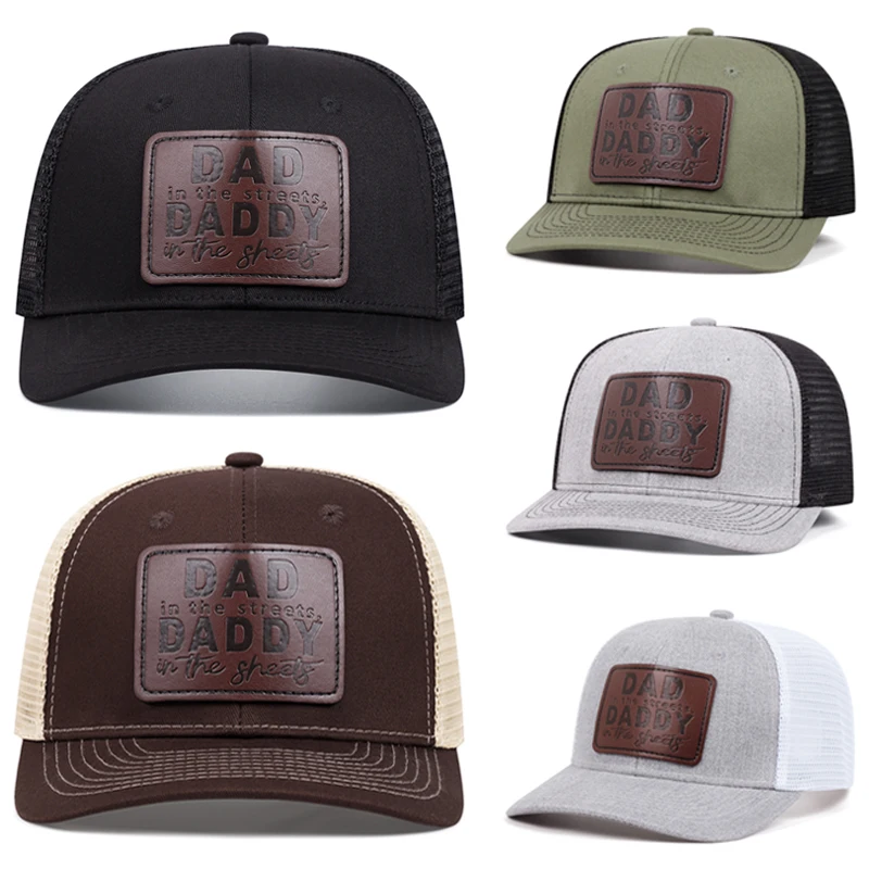 

2025 Simple Fashionable New Mesh Hat Richardson Label DAD Street Hip Hop Hat Outdoor Sunshade Flat Edge Hat Baseball Hat Unisex