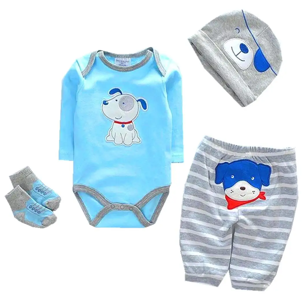 Reborn Baby Dolls Clothes Boy Blue Outfits for 20