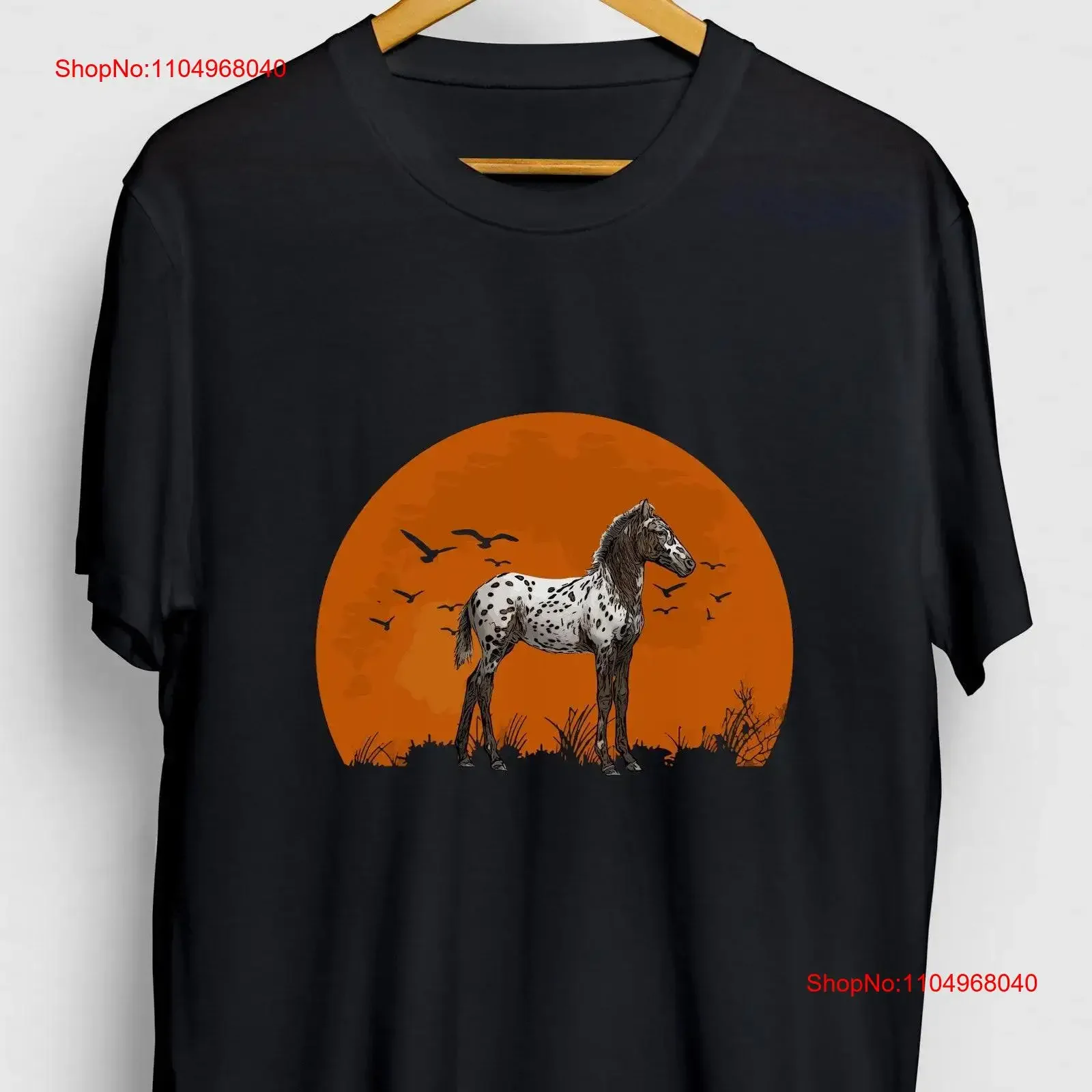 

Appaloosa Retro Funny Riding T Shirt Horse tee Youth vintage Washed Stylish Casual designer clothes Versatile graphic homme