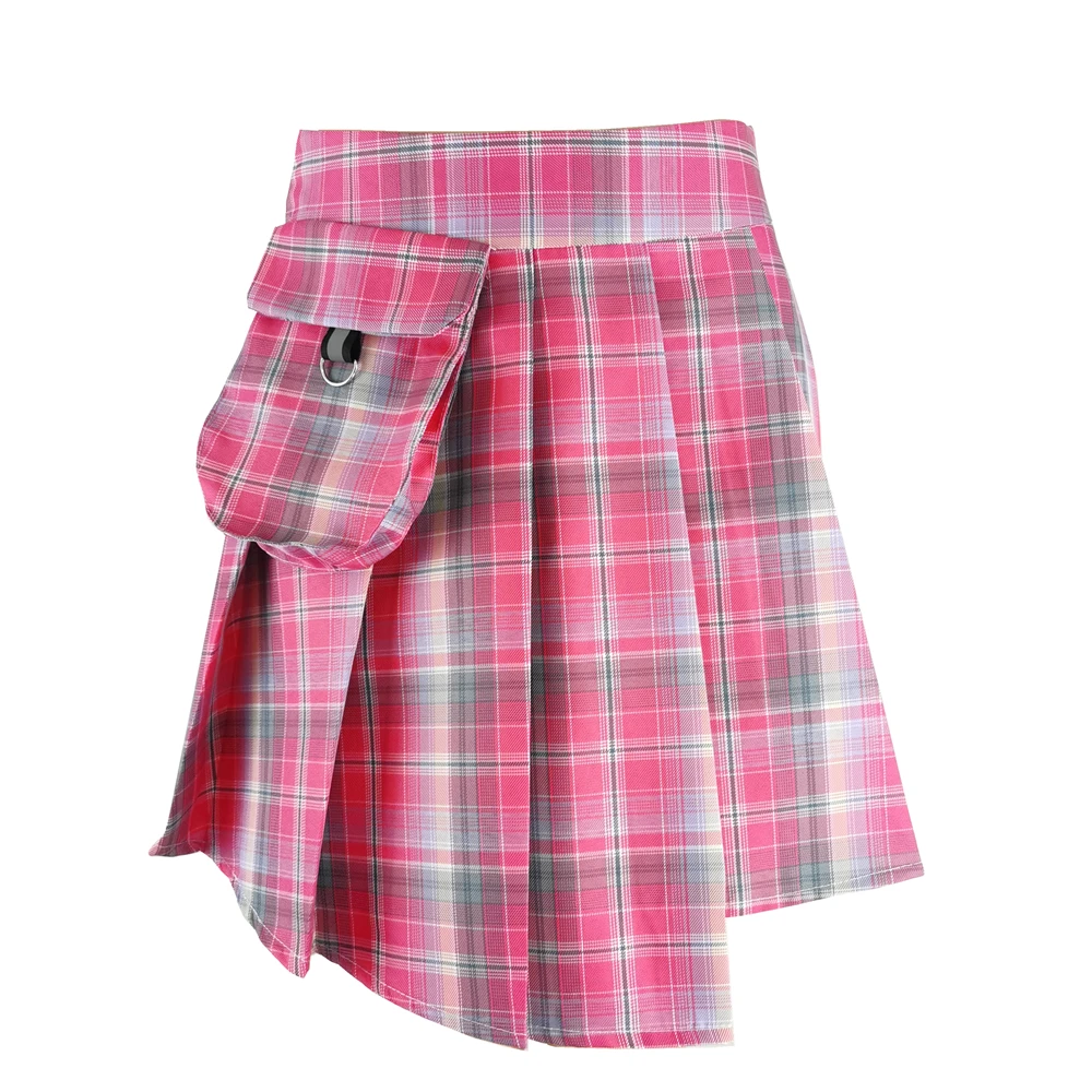 

Plaid Skirt Women Pleated Skirt Mini Skirts Womens Pink Black Tennis Skirt Goth Y2k Korean Style Faldas School Girl Uniform