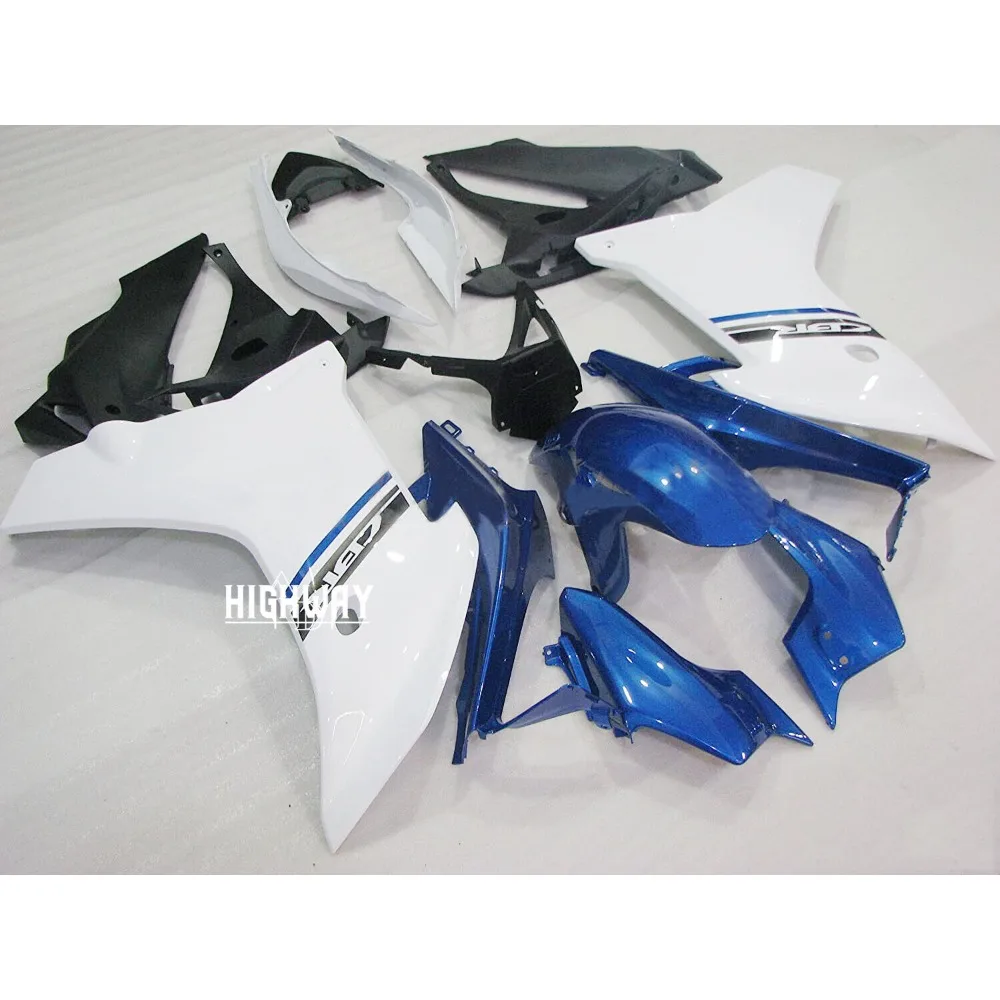 

Комплект обтекателей для Honda CBR600F 2011-2013 2012, синий и белый цвета, инъекционный корпус из АБС-пластика, аксессуары для мотоциклов, обшивка
