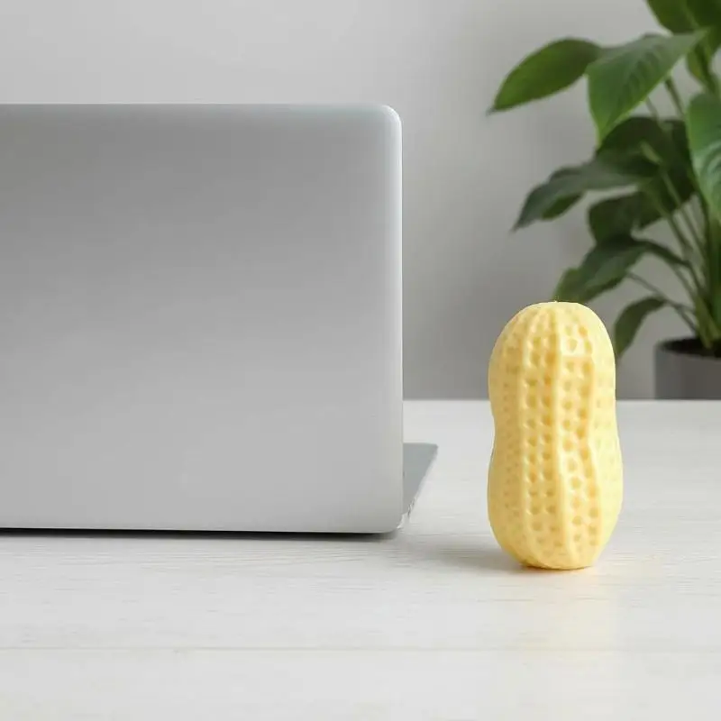 Simulated Peanut  Squeeze Toy Empty Fillable Slow Rebound Soft Stress Relief Toy for Students Exam Pressure Relief