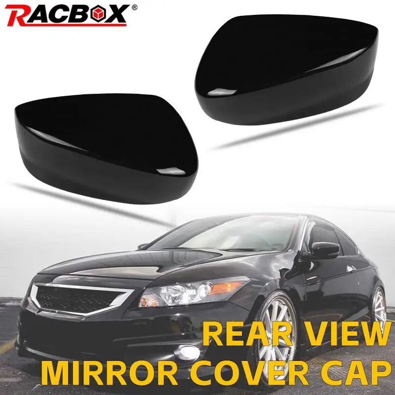 Amercian Version Door Side Rear Mirror View Cover Trim Cap  Left Right For Honda Accord 2008-2012 Black Rearview Mirror Housing