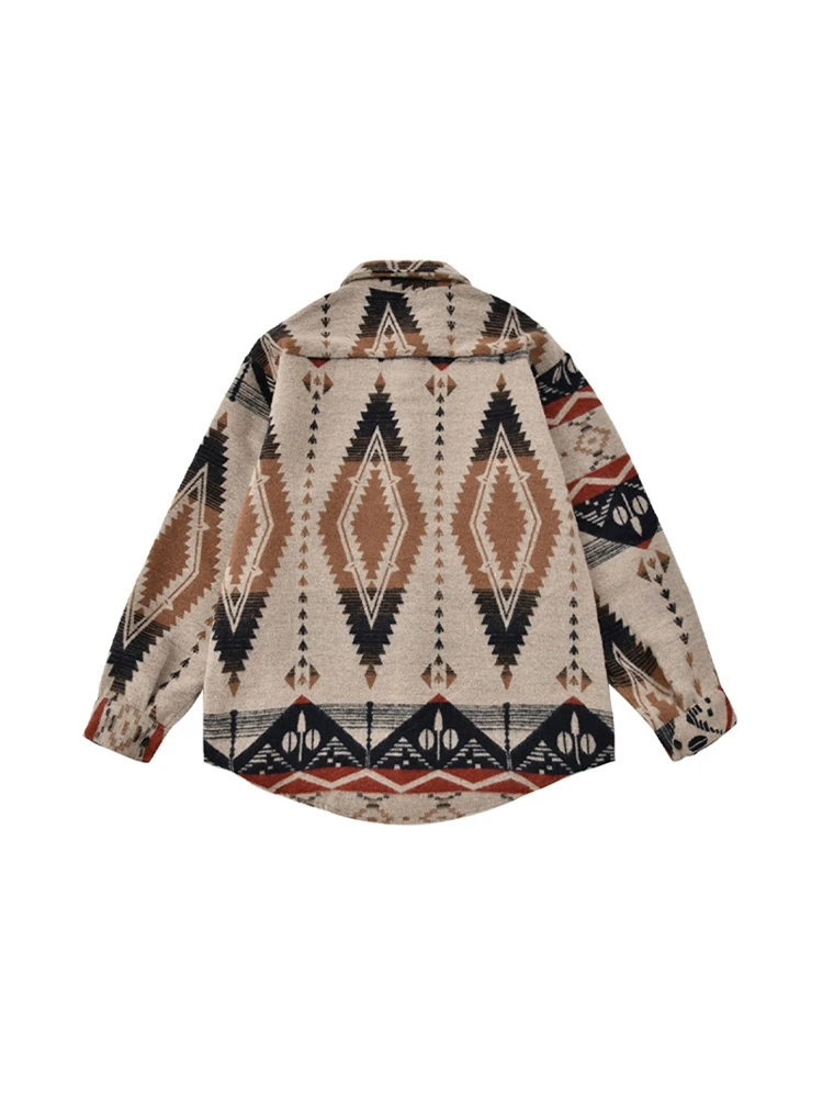 

HumansMades винтажный длинный винтажный повседневный этнический мужской топ с воротником-стойкой, осенняя коллекция Faion, классический топ на пуговицах