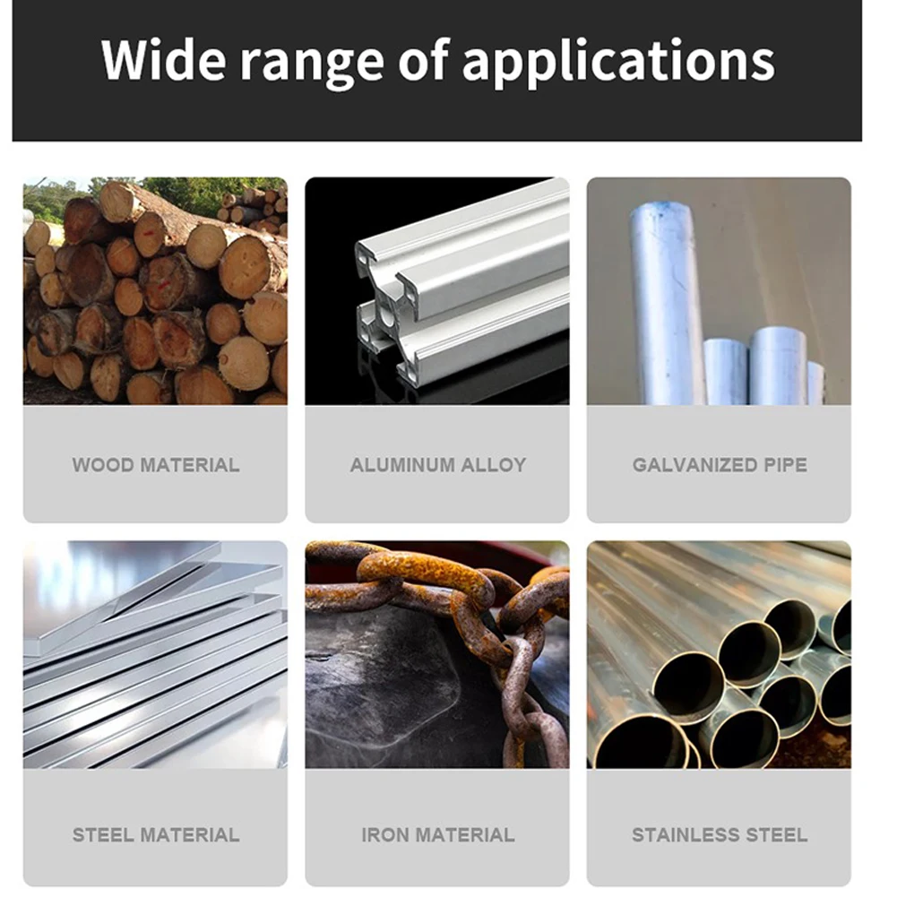 더블 헤드 드릴 비트 세트, 목재 금속 구멍 절단 304, 스테인레스 스틸 스트레이트 생크 드릴, 목재 드릴링 전동 공구, 8 개