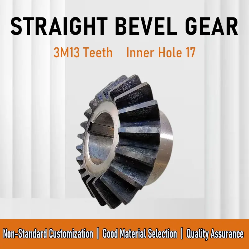 Bevel Gear 3M 13T 3 Mod 13 Teeth Bore 17mmKeyway5 90 Degree Drive Commutation  Carbon Steel