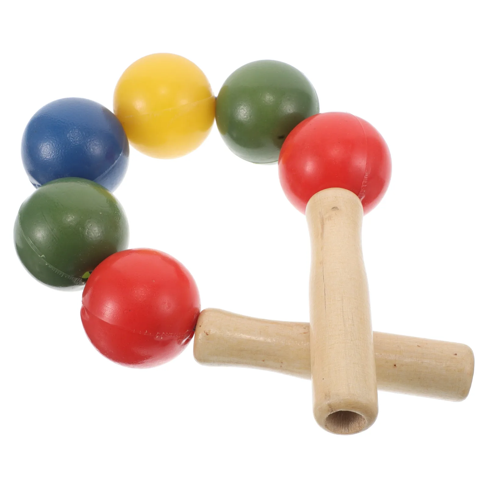

Wooden H Pull Ball Multicolored Arm Strengthener Kids Fitness Tool Toddler Sensory Training Toy Ball Puller Child Body