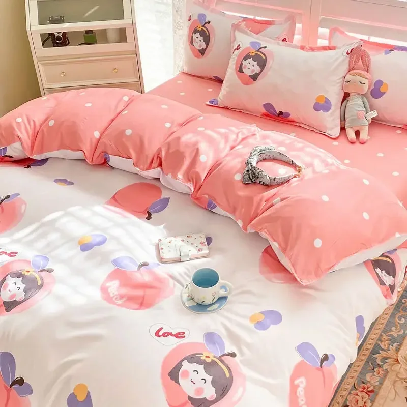 Household All Kinds Skin Sleeping Naked Quilt Cover Single Piece Washed Cotton Quilt Cover Single Person Bedding Quilt Bed Sack