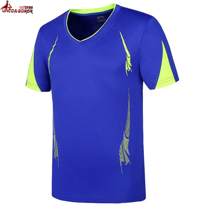 플러스 사이즈 남성용 속건성 피트니스 티셔츠, 체육관 조거 러닝 스포츠 티셔츠, 여름 신상, 7XL, 8XL, 9XL