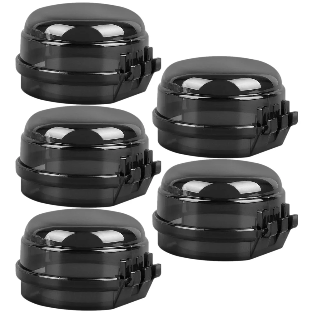 5 Pcs Gas Knob Guards Gate Lock Safety Covers for Oven Burner Child Wooden Door Stove