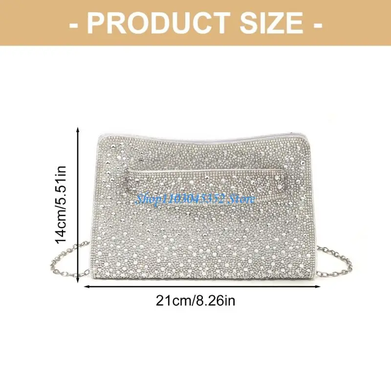 이브닝 백 여성용 지갑 클러치 라인스톤 핸드백 크로스바디 숄더백