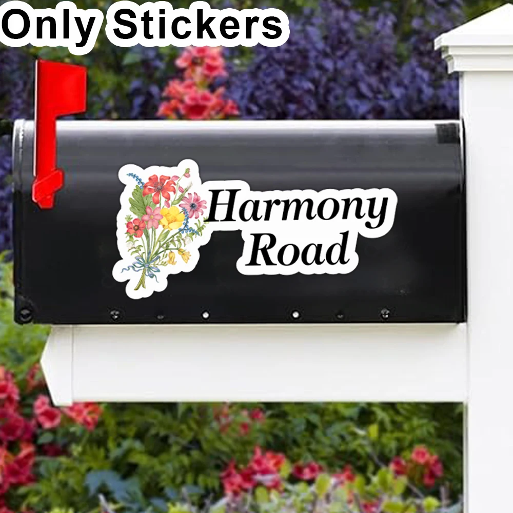 1pc Bouquet Customizable Number Magnetic Mailbox Stickers For Mailbox Customizable Number For Water cup, Mailbox