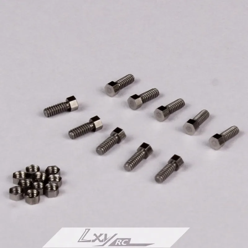 1 Stainless Steel Outer Hexagon Screw Nut for 1/14 Tamiya RC Truck Trailer Tipper Scania Benz Actros Volvo MAN DIY