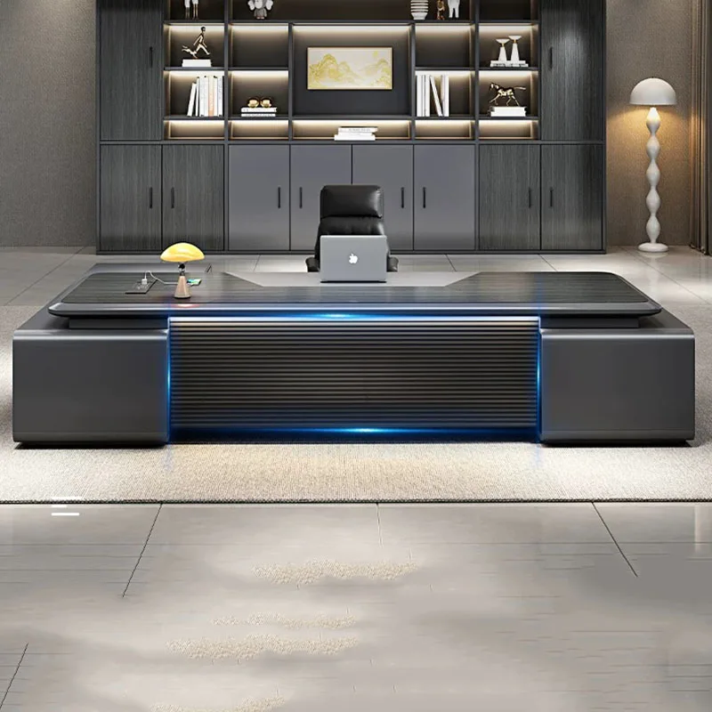 Luxury Modern Office Desk Conference Executive Reception Computer Office Desk Design Space Saving Escrivaninha Home Furniture