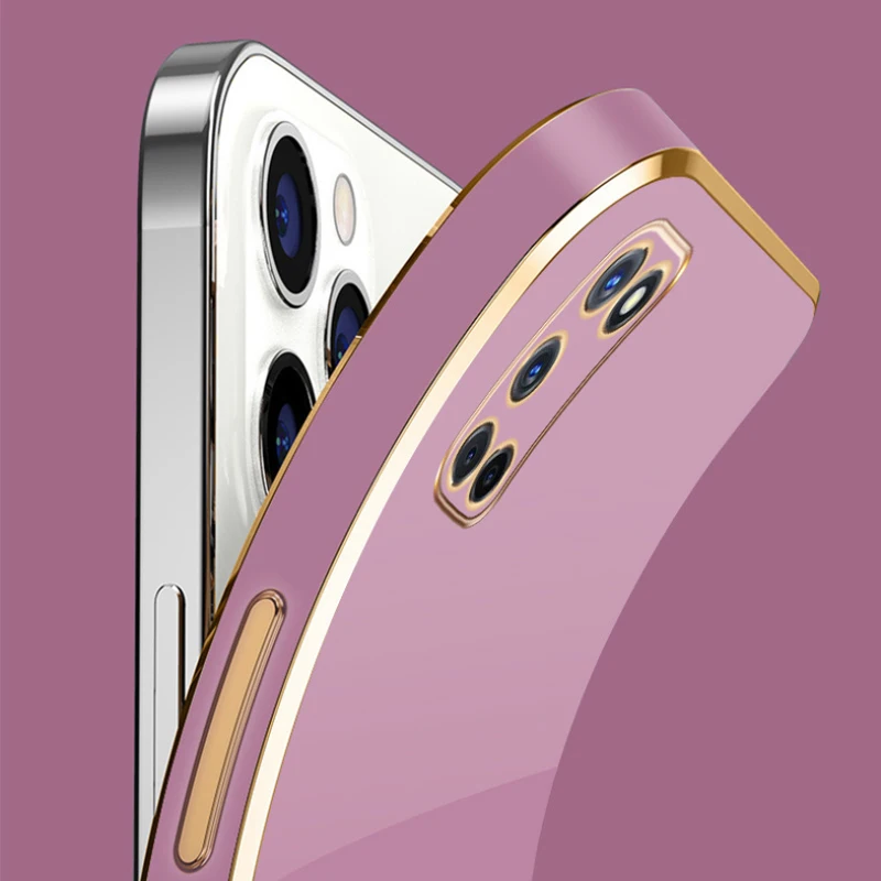 Para OPPO A54 A74 5G funda de teléfono PH2197 CPH2263 cubierta chapada a prueba de golpes contraportada