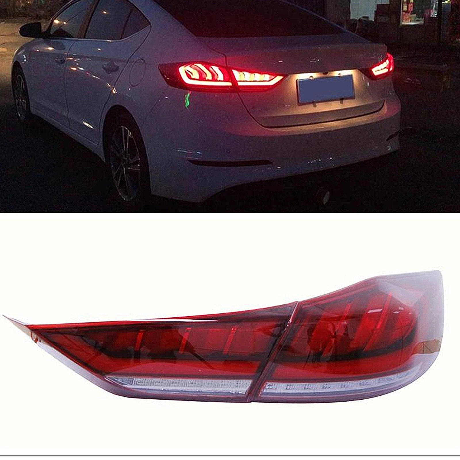 

Car Left + Right Rear Tail Light LED Lamp For Hyundai Elantra 2017-2018