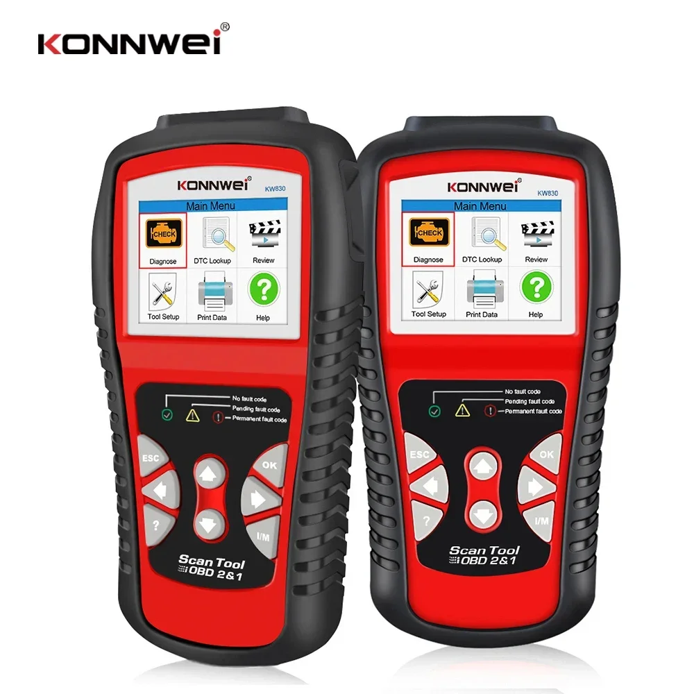 KONNWEI KW830 OBD 2 EOBD  Scanner Tool Auto Code Reader Odb2 Diagnostic Tool Car Scanner Tools Diagnostic Scanner  Car Tools