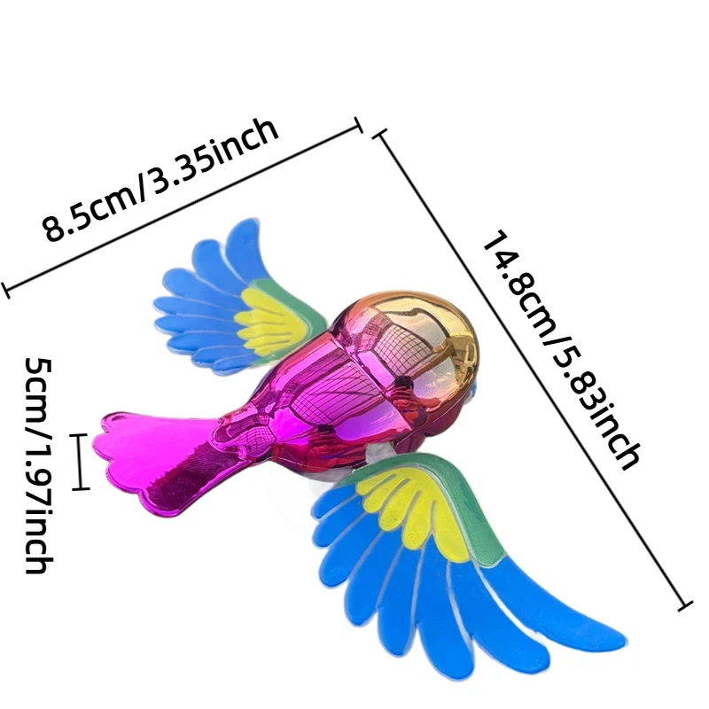 Bird with Moving Wings - Adorable Car Decorative Ornament Electric Vehicle Accessory Toy Rearview Mirror Flight Simulation Kit