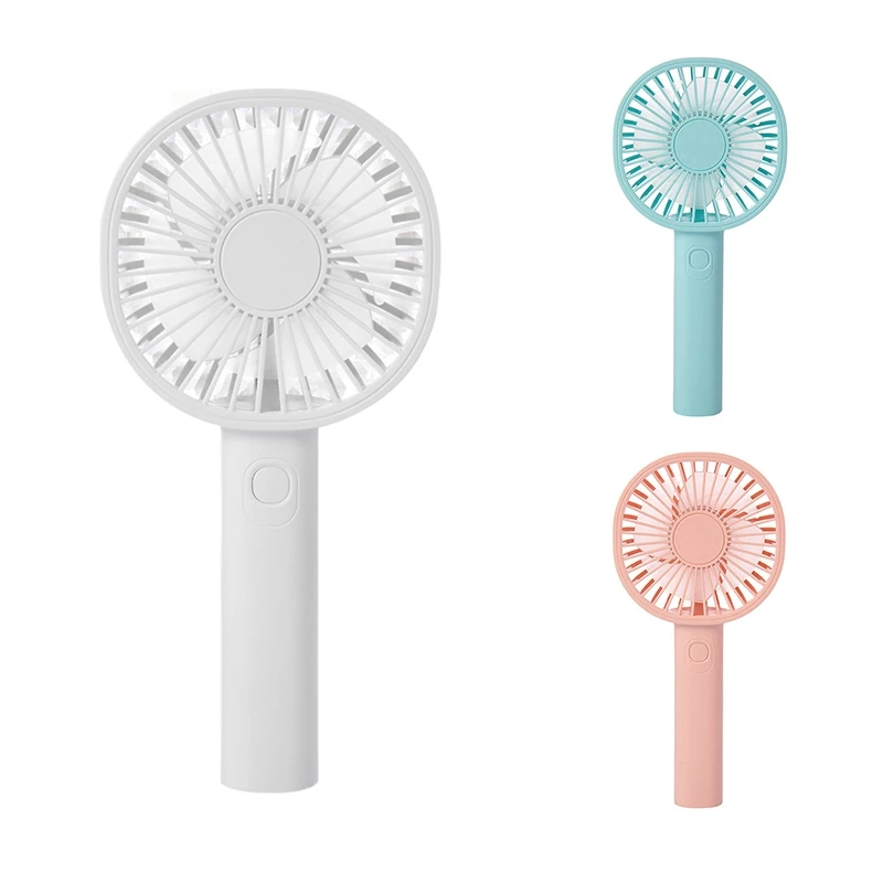 USB Mini Fan Rechargeable Portable Handheld Fan Lazy Temporary Travel Home Car Air Cooler -White