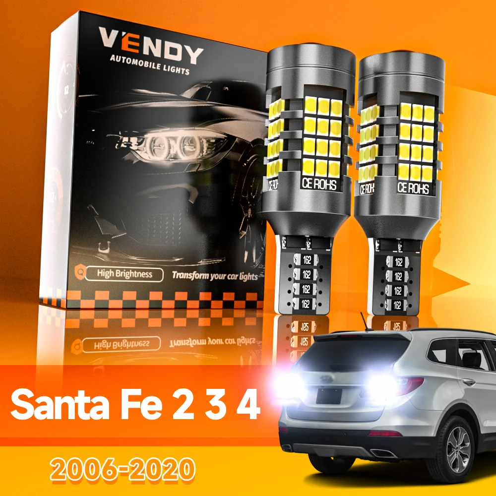 

2 шт. для Hyundai Santa Fe 2 3 4 2006-2020 светодиодный фонарь заднего хода 2007 2012 2013 2014 2015 2016 2018 аксессуары Canbus