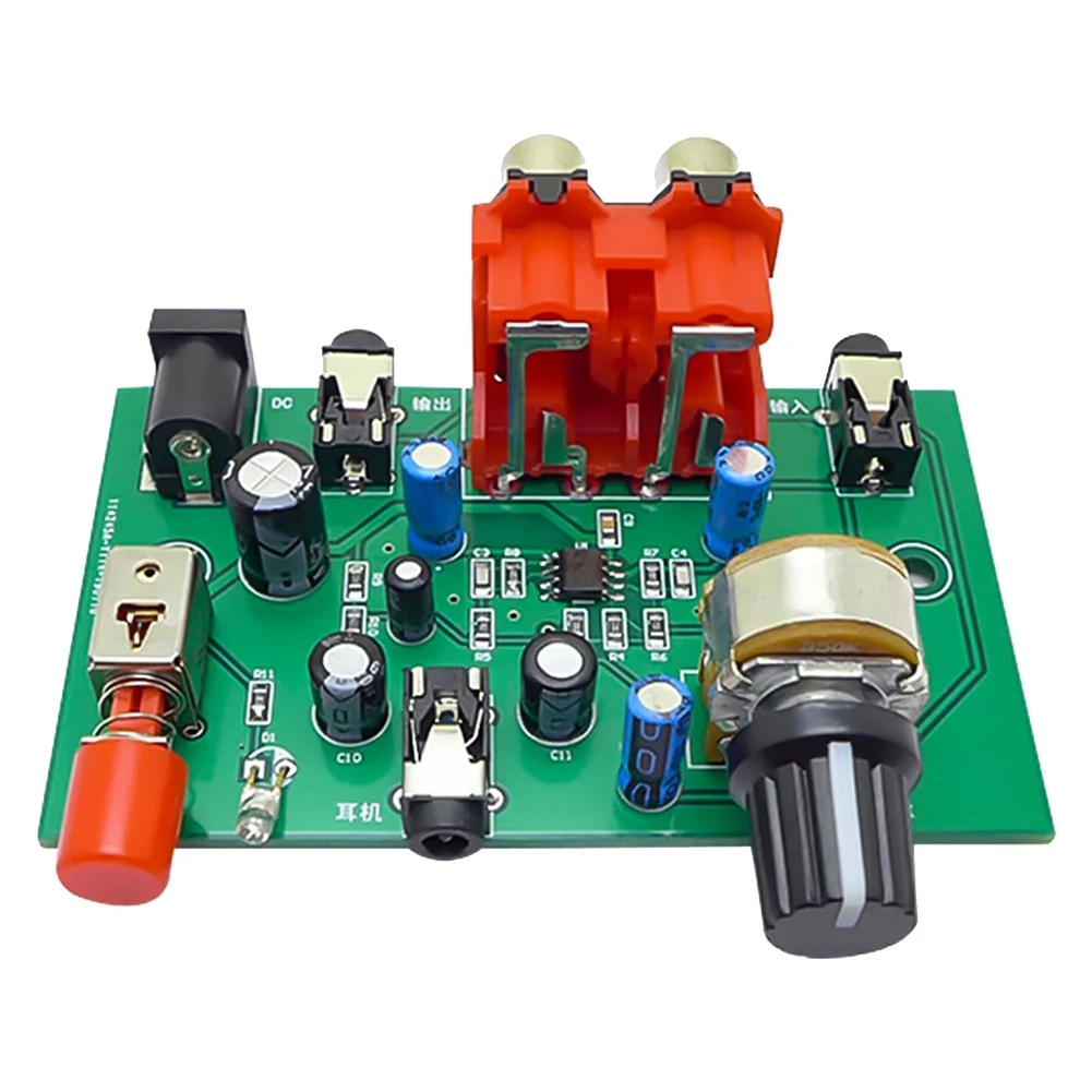 Préamplificateur de Signal Audio T85C AU-10X NE5532, carte de préampli pour casque, Gain 20Db 3.5MM, contrôle du Volume, tonalité DC 12V