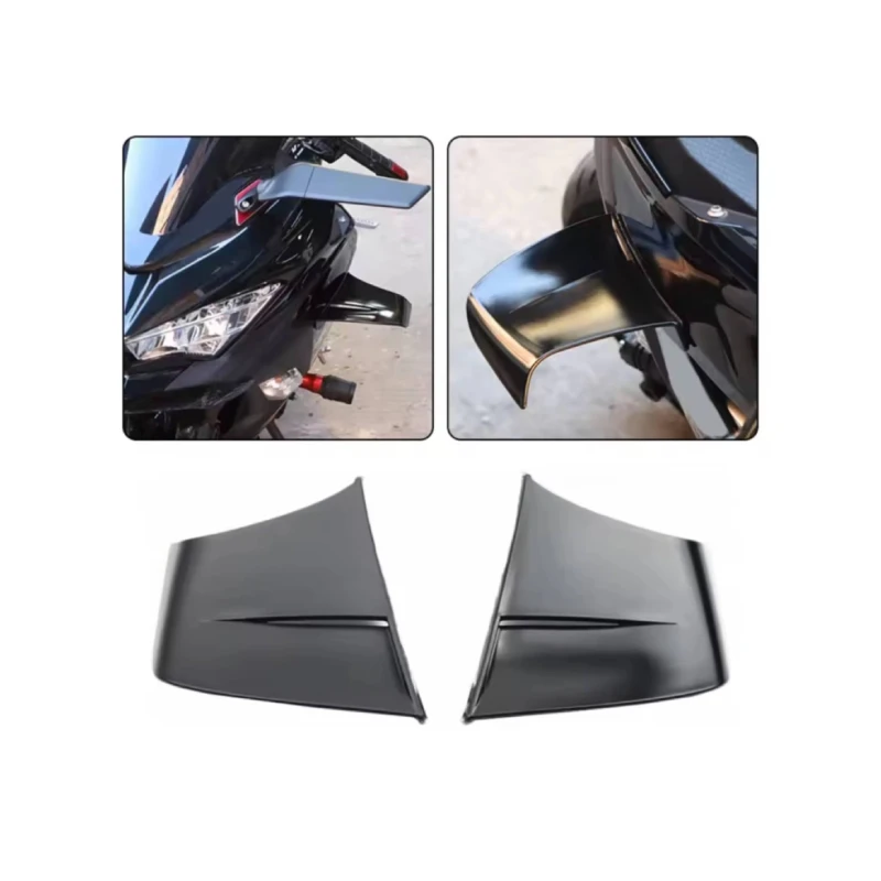 Fairing Winglets Motorcycle Wind Wing Universal Motorcycle Winglets Spoiler Aerodynamic Wing Kit Motorbike Modified Side view 5