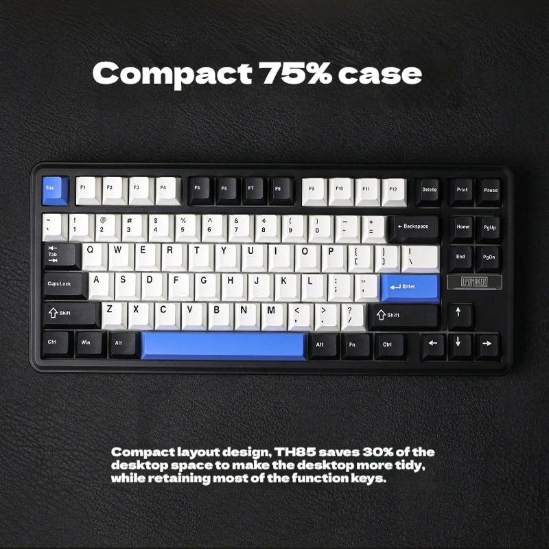EPOMAKER TH85 メカニカルゲーミングキーボード RGB ホットスワップ可能な 3 モード接続マクロプログラマブル E スポーツとゲームギフト