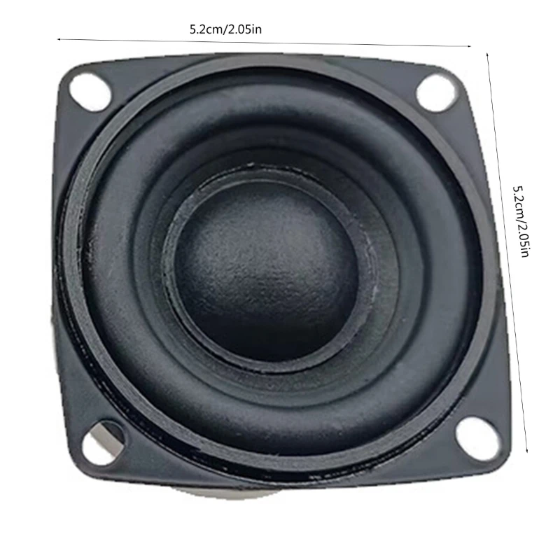 2Pcs 52mm Speakers 2Inch Full frequency 4Ohm 5W 10W Loudspeaker Subwoofer Sound