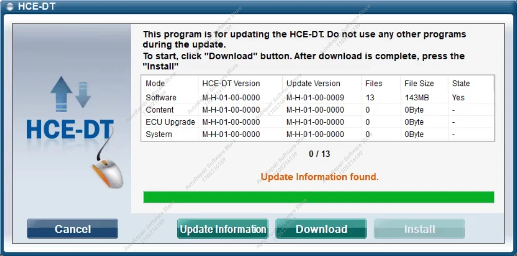 For Hyundai HCE-DT Master Diagnostic Software [2019] Updated  for Hyundai Robex - Excavators, Forklifts, Wheel Loaders
