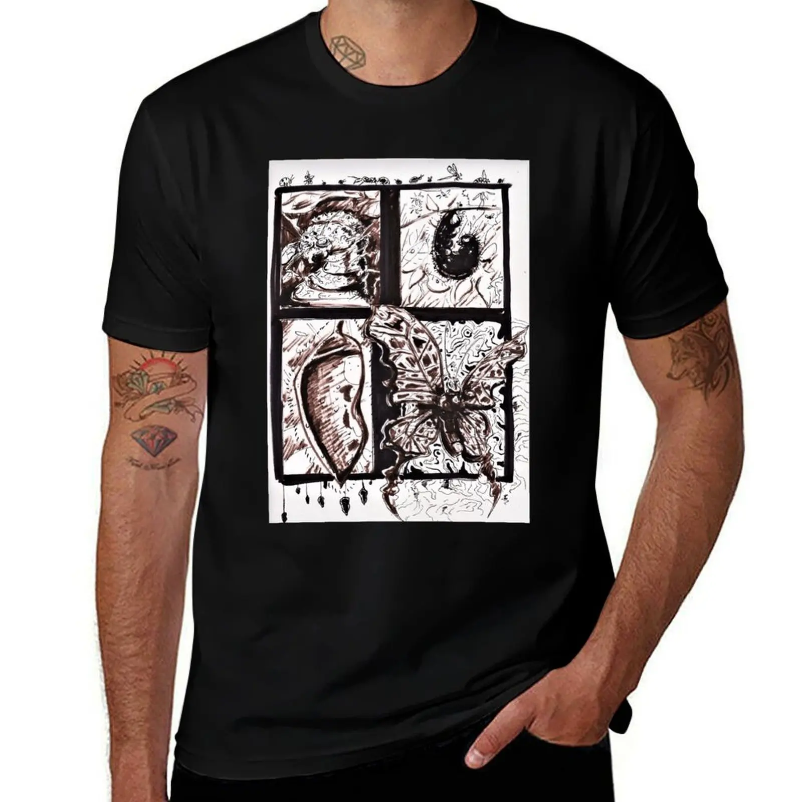 

jagged butterfly T-Shirt custom t-shirts custom shirt graphics t shirts for men graphic
