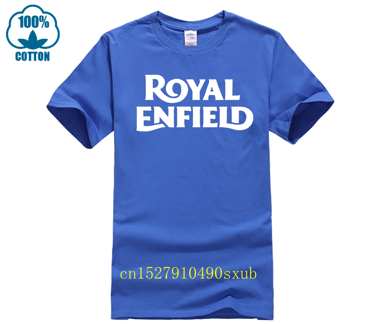 Una delle magliette da uomo per moto retrò britanniche Royal Interceptor Fashion Enfields T Shirt