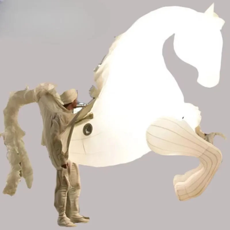 colorful inflatable balloon walking horse costume with built-in fan, 8-10 feet, suitable for parade performance advertising