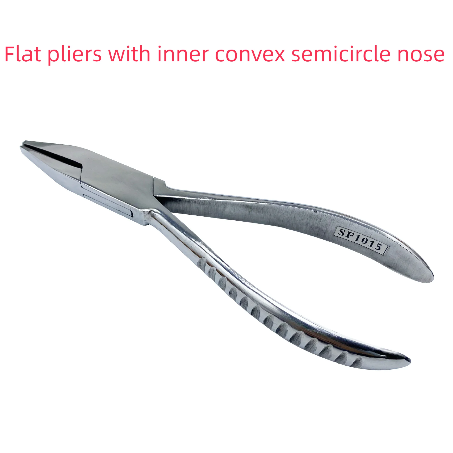 

DIY Stainless Steel Flat Pliers With Inner Convex Semicircle Nose Jewelry Making Cutters Pet Surgical Veterinary Kirschner Wire