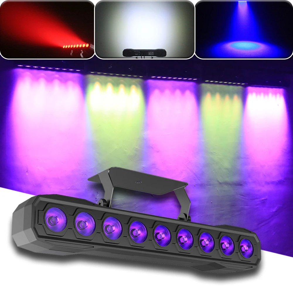 NEW Mold YUER 9X16W RGBW Wash Light Horse Racing Effect Lights Remote Control DMX512 For DJ Disco Party Xmas Show Stage Effects