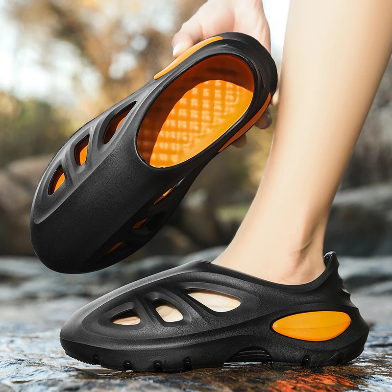 

Мужские летние пляжные сандалии для активного отдыха, спортивные и повседневные, нескользящие и антибактериальные, двойного назначения