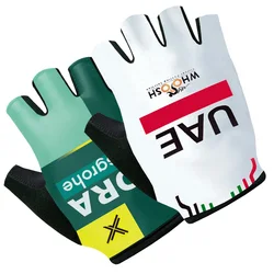 Tour De 2025 UAE Team BORAFUL Sports Cycling Gloves Half Finger Road Bike Gloves Running Fitness Gym Riding Bicycle Gloves