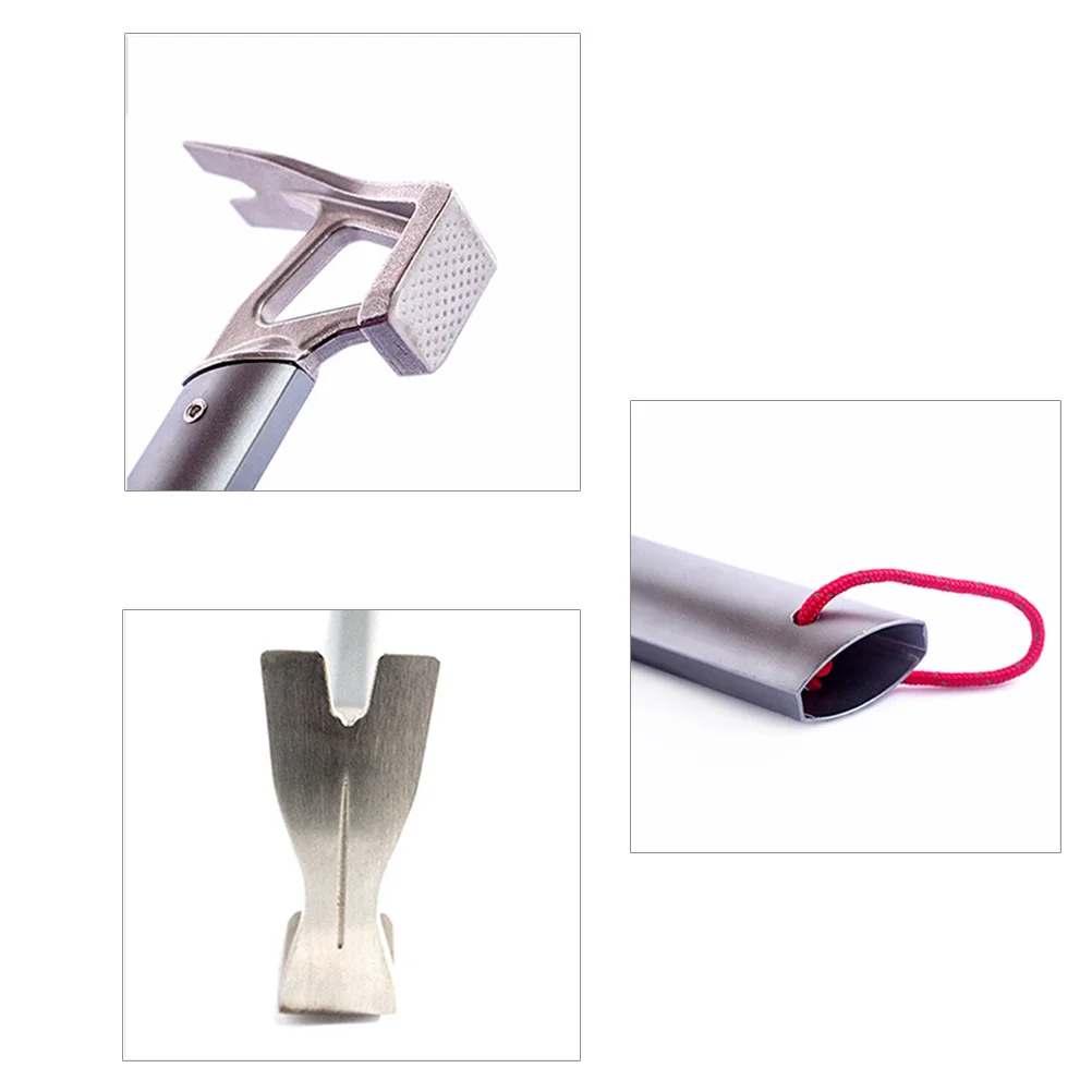 

Mountaineering Hammer Stainless Steel Head Ultra-Light Aluminum Body Outdoor Camping Tent Nail Hammer Multi-Function Bottle