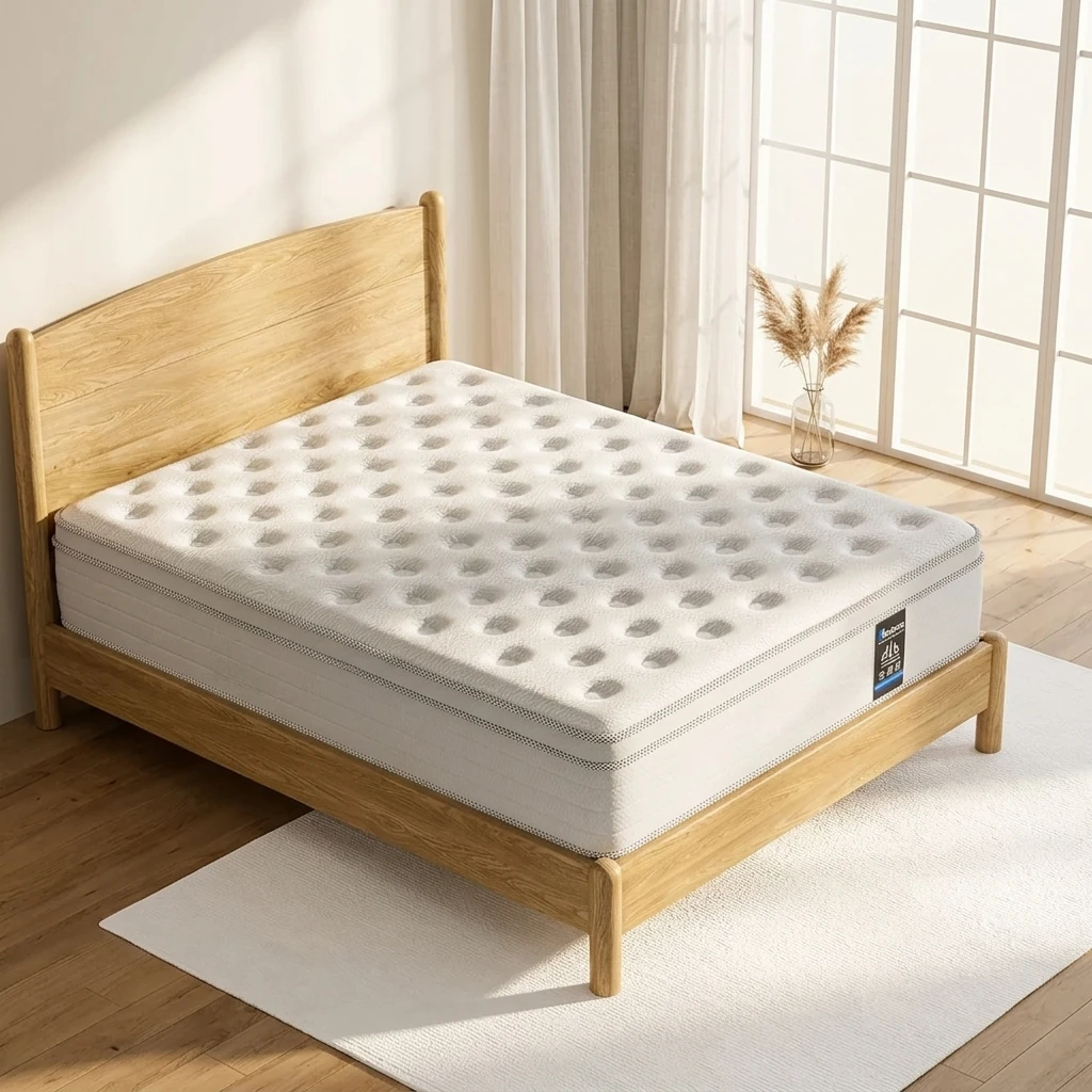 Compact Box Mattress Queen Size Cooling Knit Fabric Gel Memory Mattress Vacuum Sealed Easy Carry And Storage