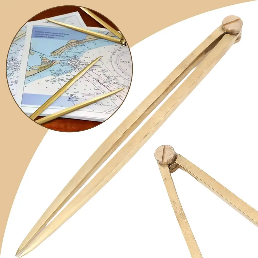 النحاس الملاحة مقسم الرسوم البيانية البحرية تعزيز الدقة أداة الملاحة البحرية للإبحار القوارب خريطة قياس الوصول Q6s1 #6